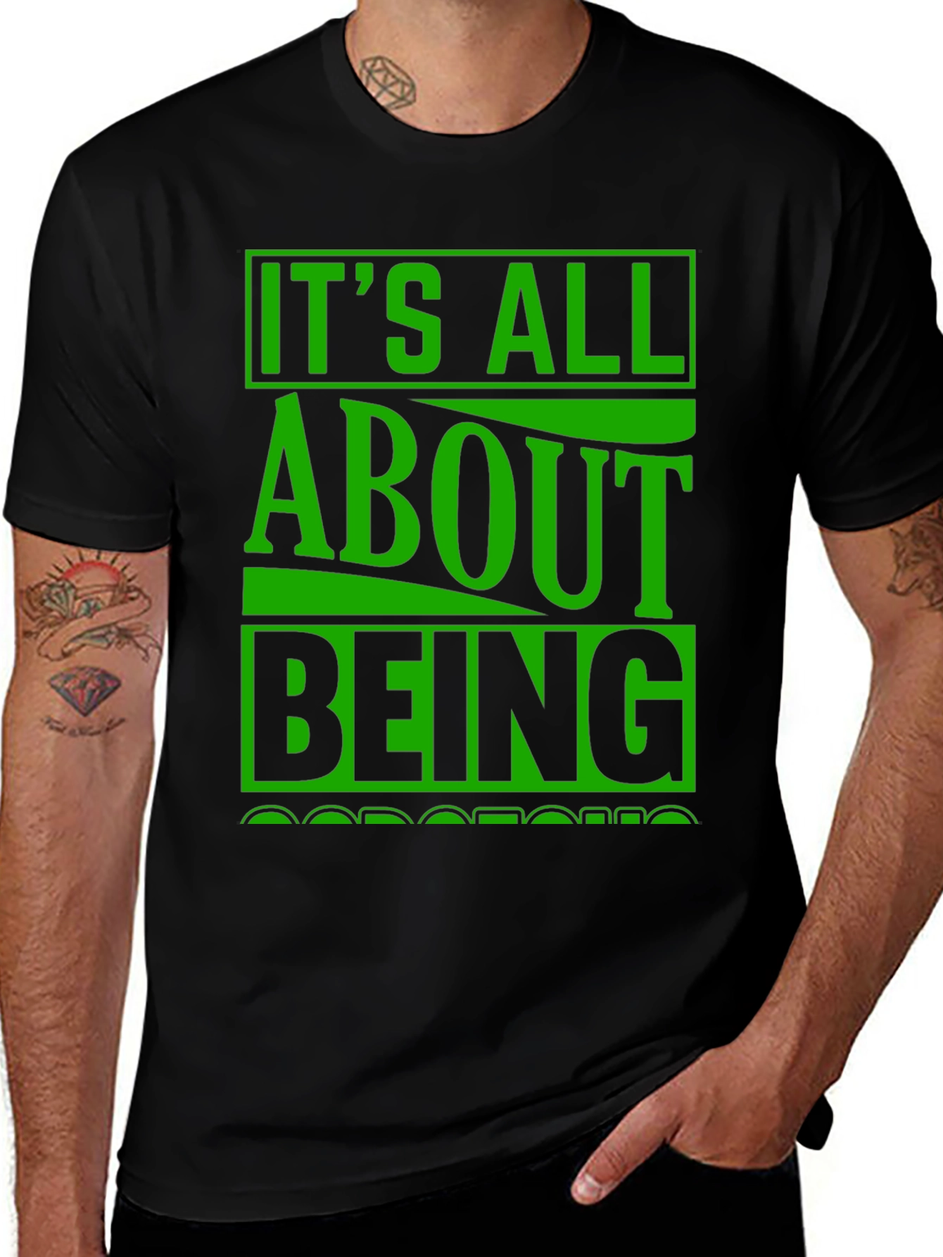 Its All About Being Awesome Black T-Shirt