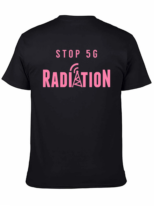 Stop 5G Radiation Black T-Shirt