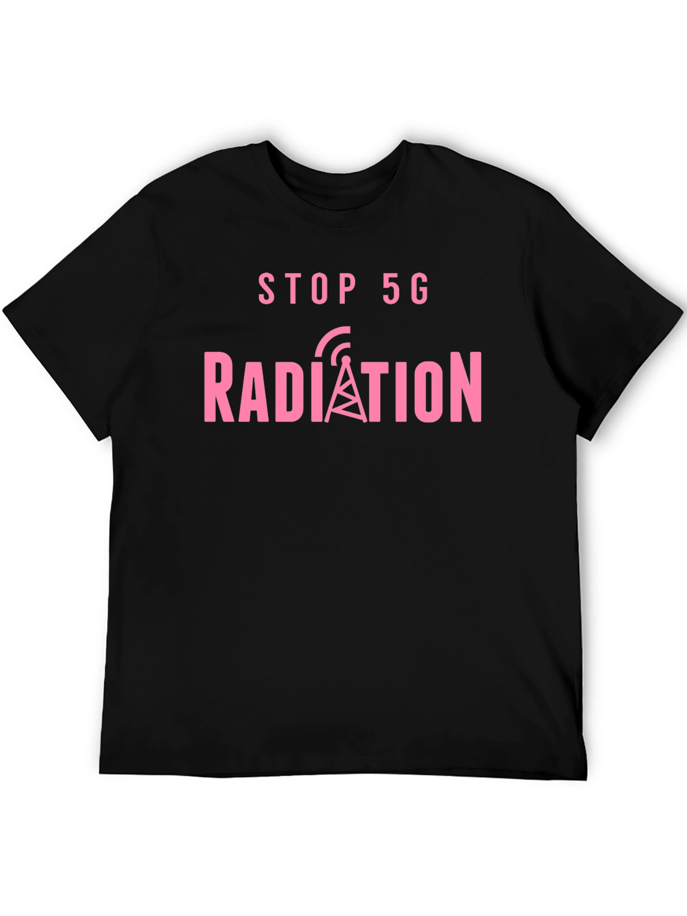 Stop 5G Radiation Black T-Shirt