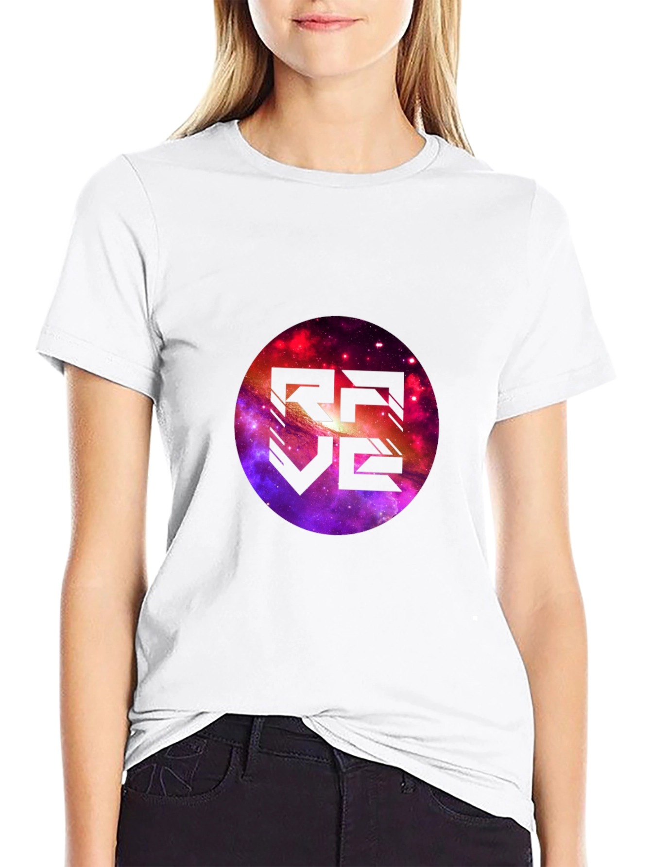 Galaxy Rave T-Shirt - Stylish Black Cotton Tee