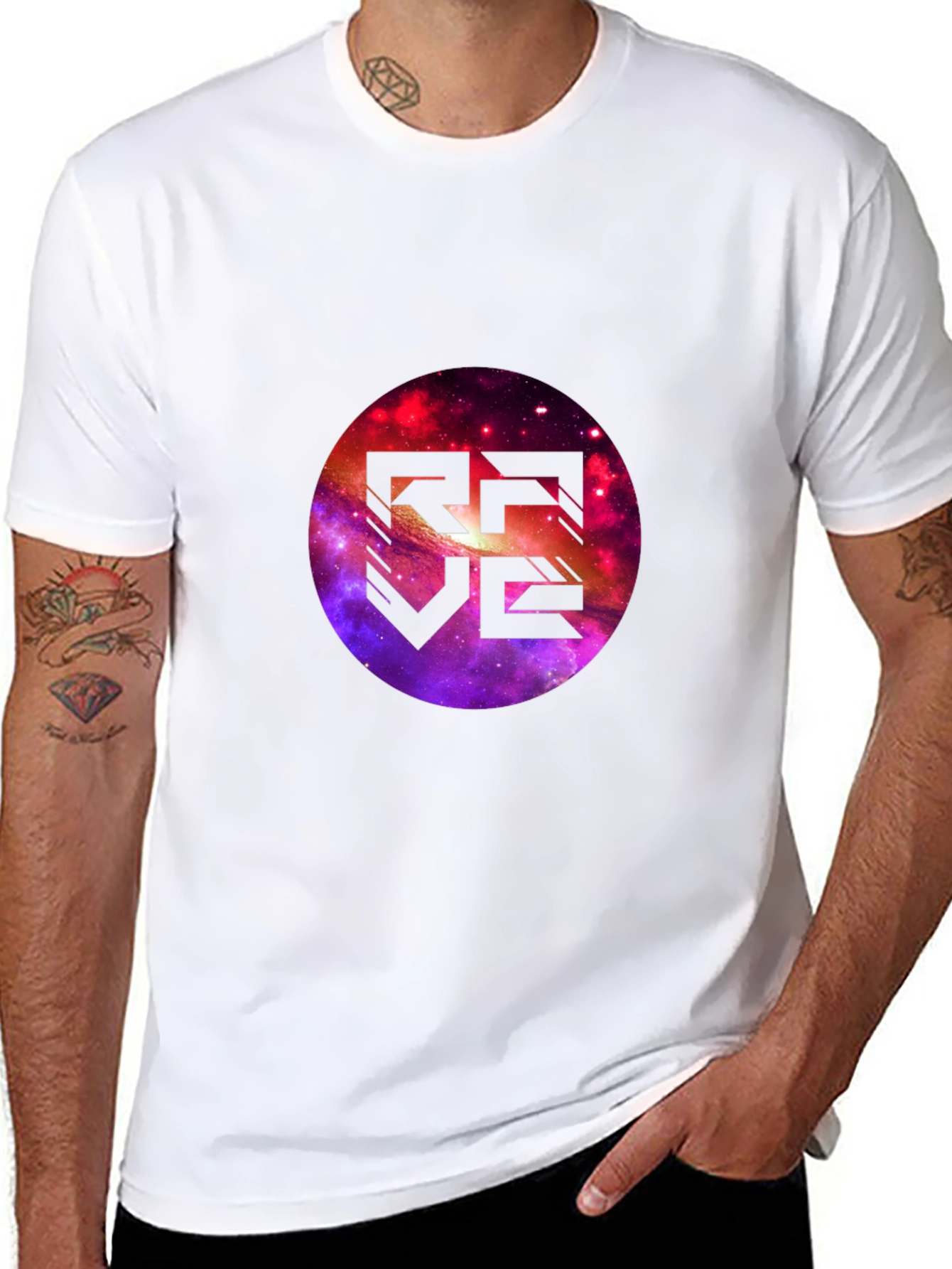 Galaxy Rave T-Shirt - Stylish Black Cotton Tee