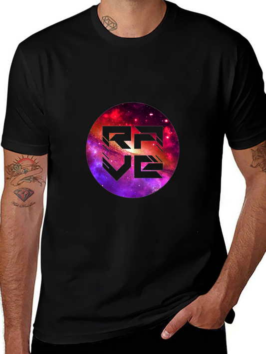 Galaxy Rave T-Shirt - Stylish Black Cotton Tee