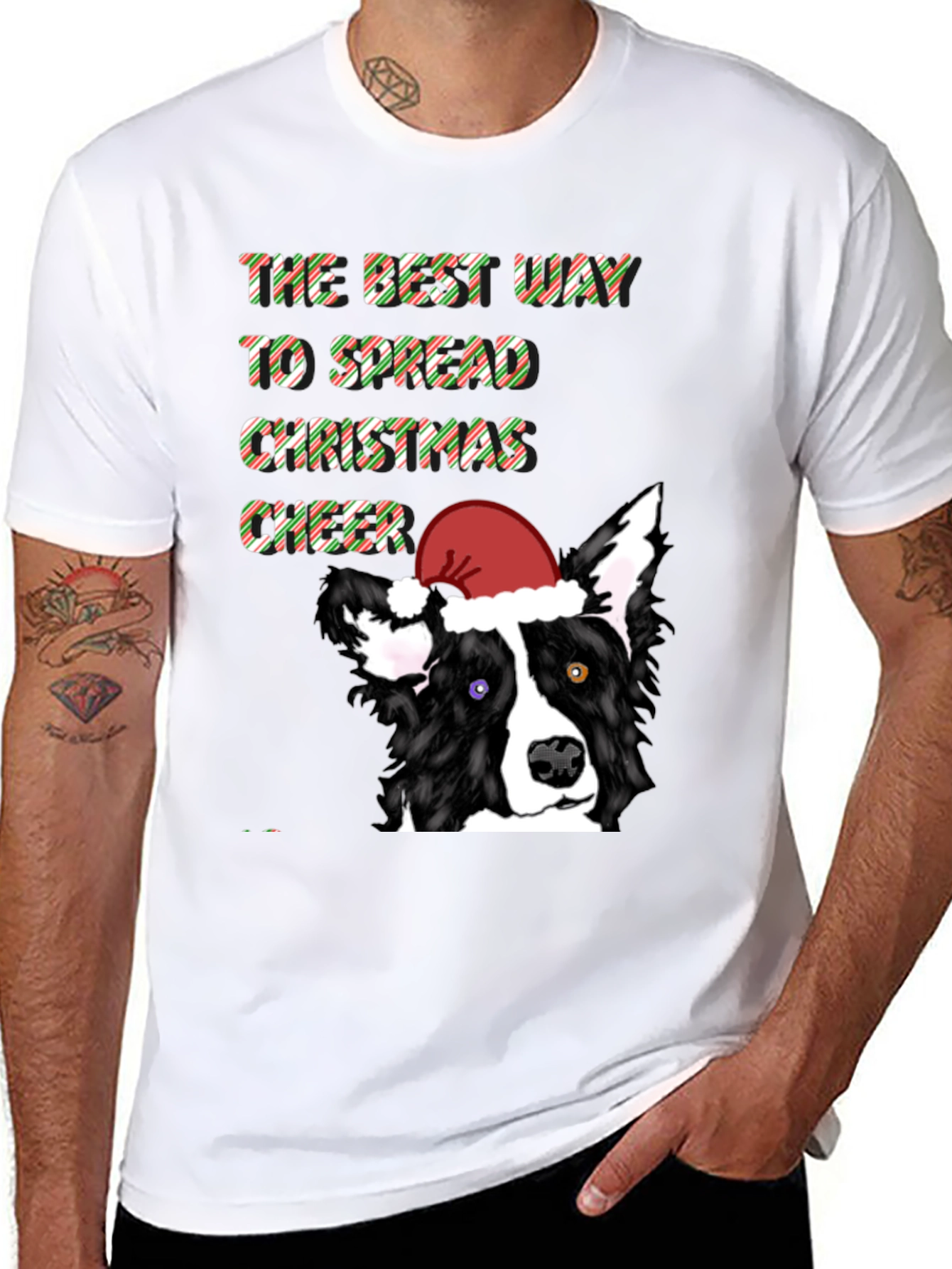 Spread Christmas Cheer Dog T-Shirt