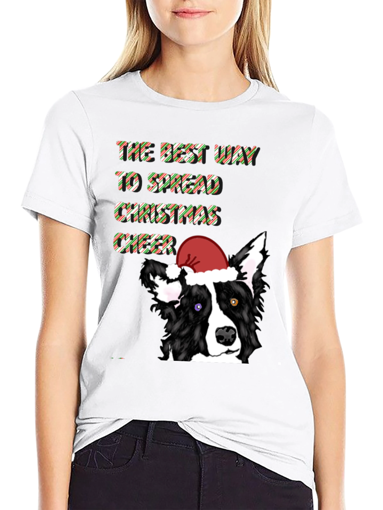 Spread Christmas Cheer Dog T-Shirt