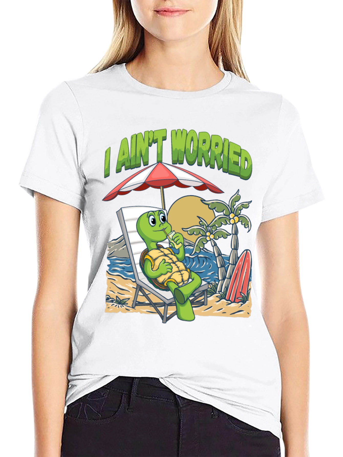 I Aint Worried Turtle T-Shirt