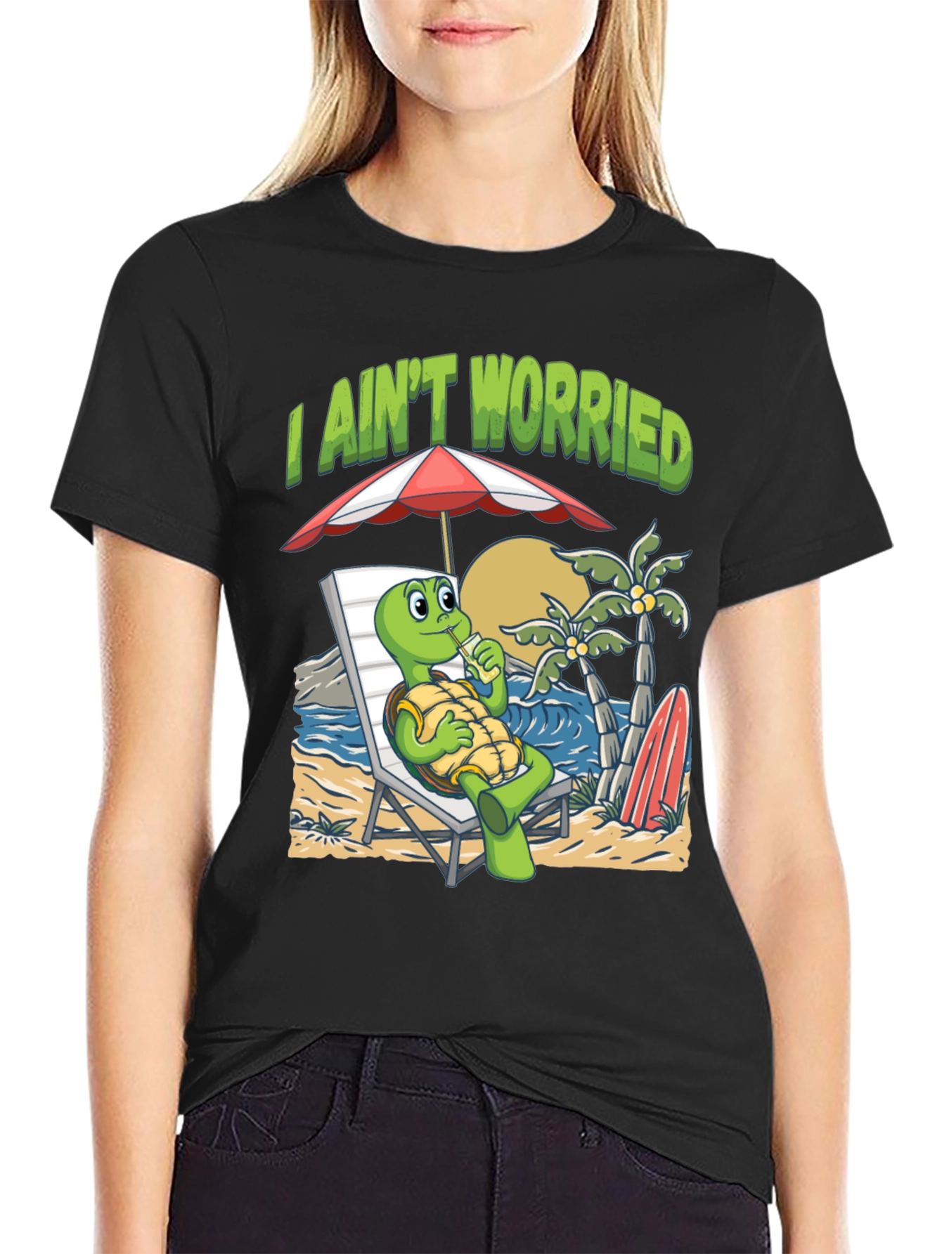 I Aint Worried Turtle T-Shirt