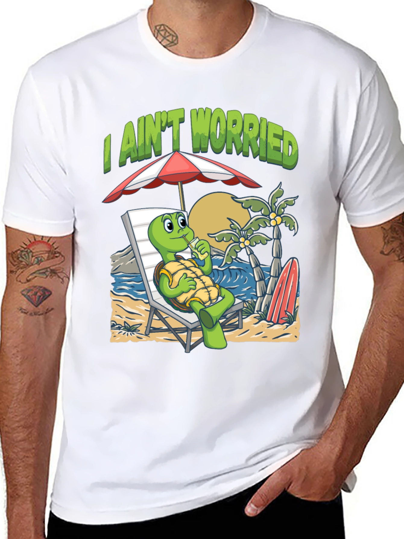 I Aint Worried Turtle T-Shirt
