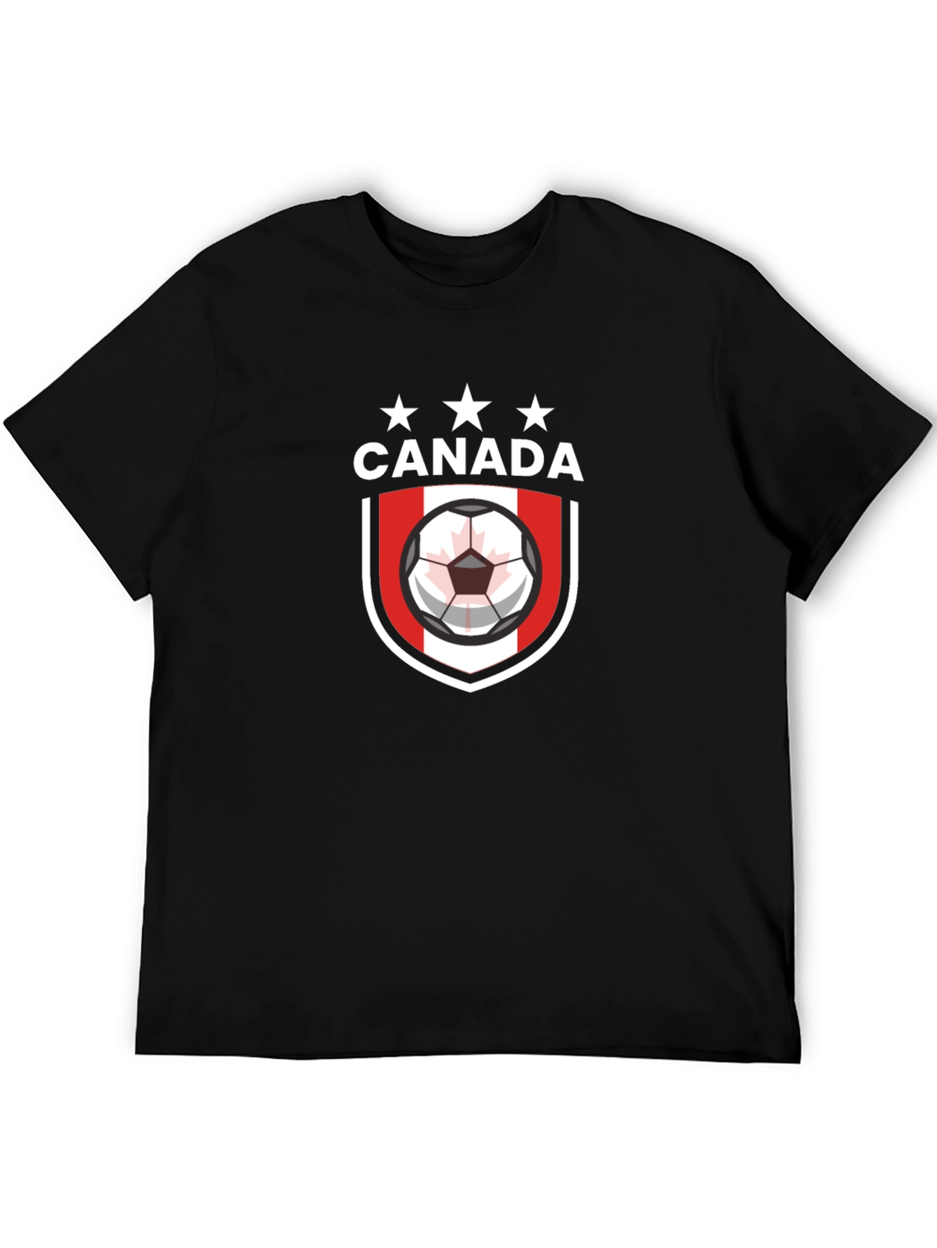 Canada Soccer Crest Black T-Shirt