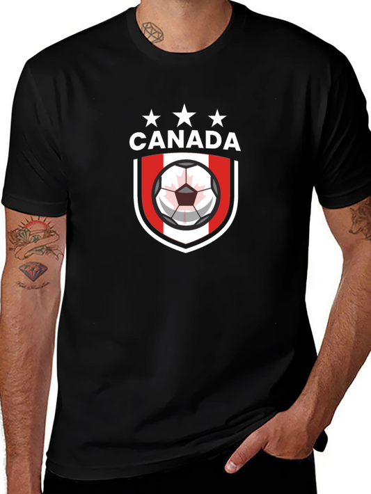 Canada Soccer Crest Black T-Shirt