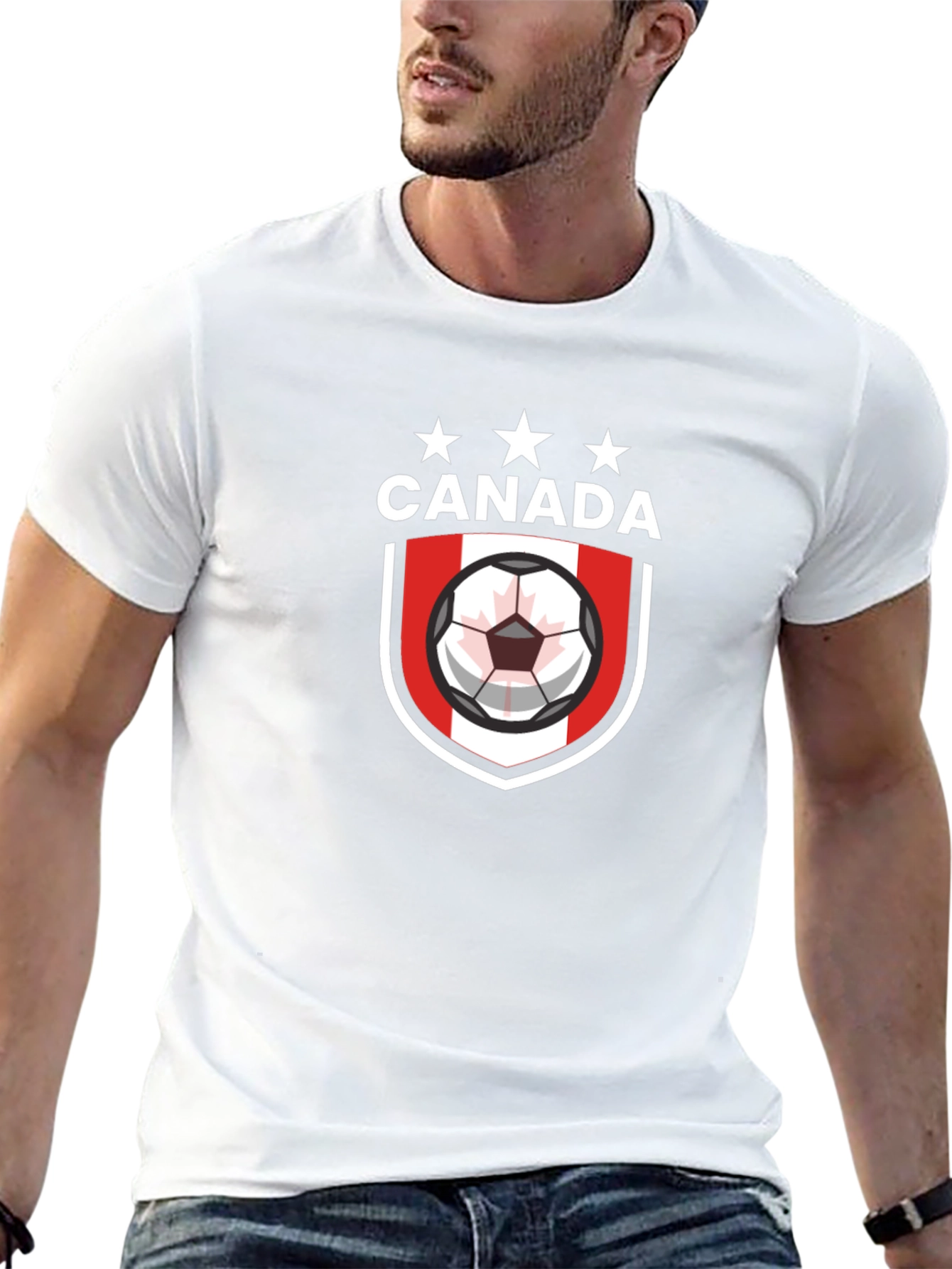 Canada Soccer Crest Black T-Shirt