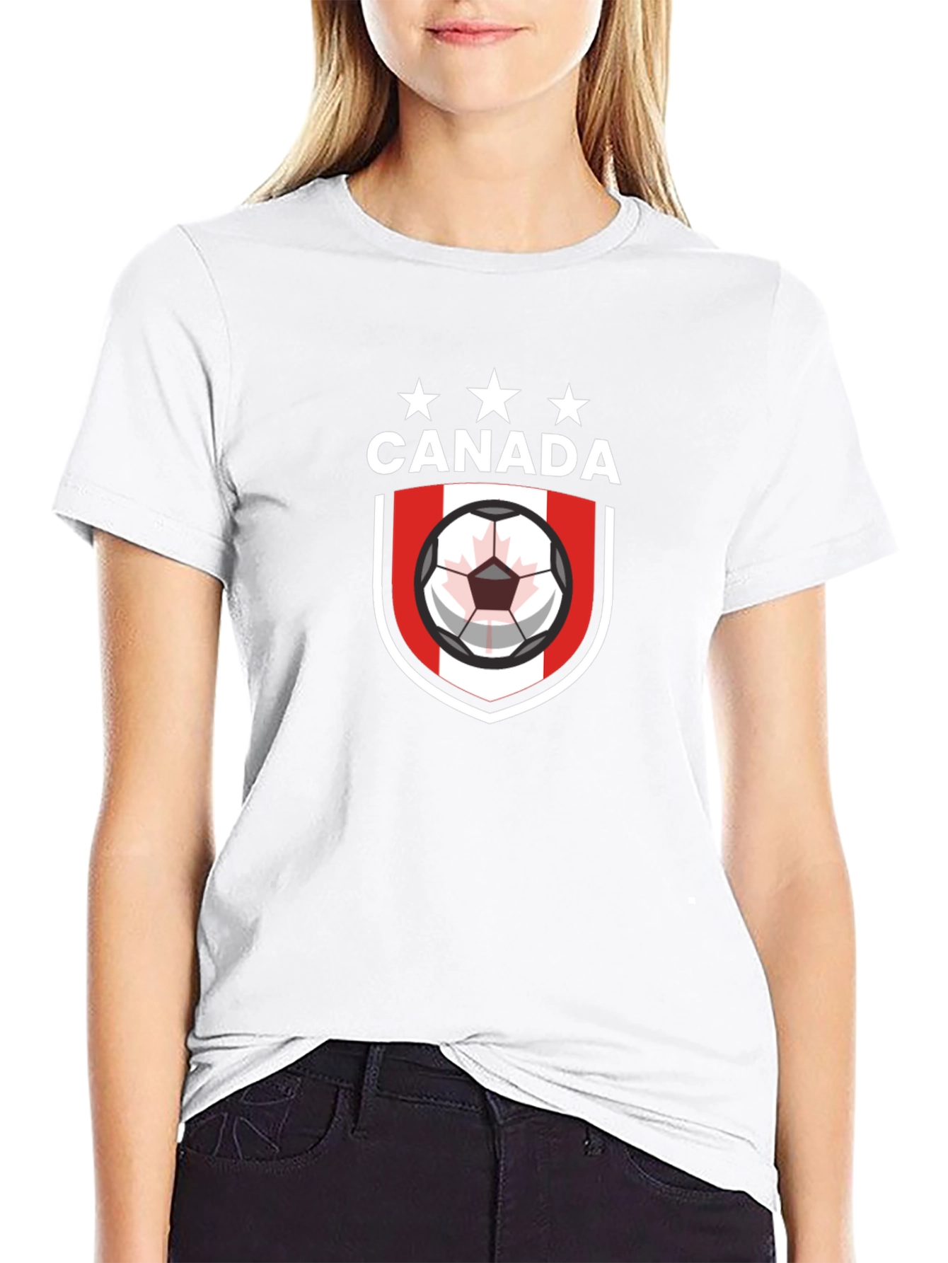 Canada Soccer Crest Black T-Shirt