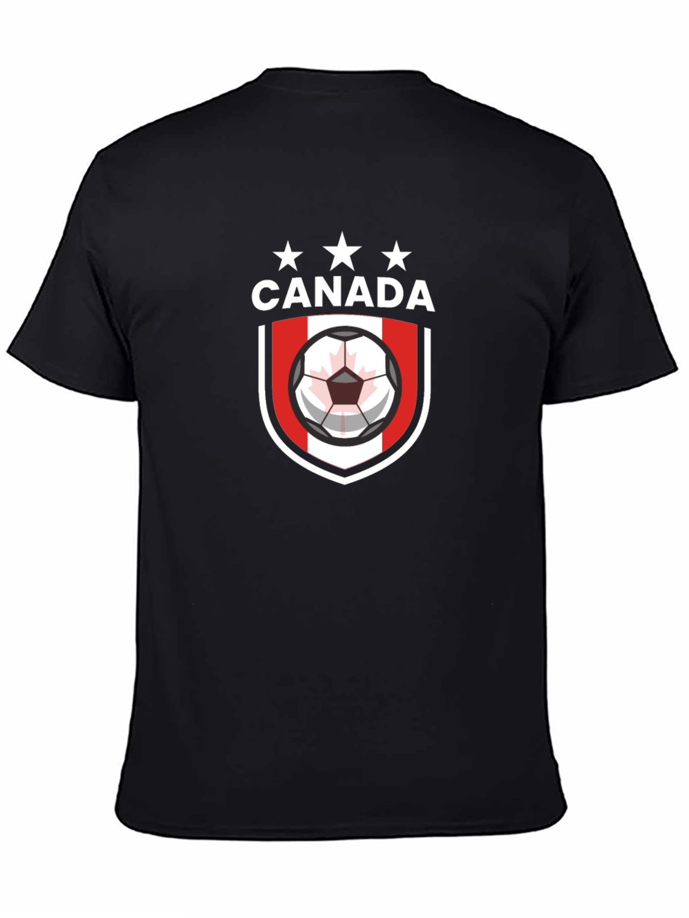 Canada Soccer Crest Black T-Shirt