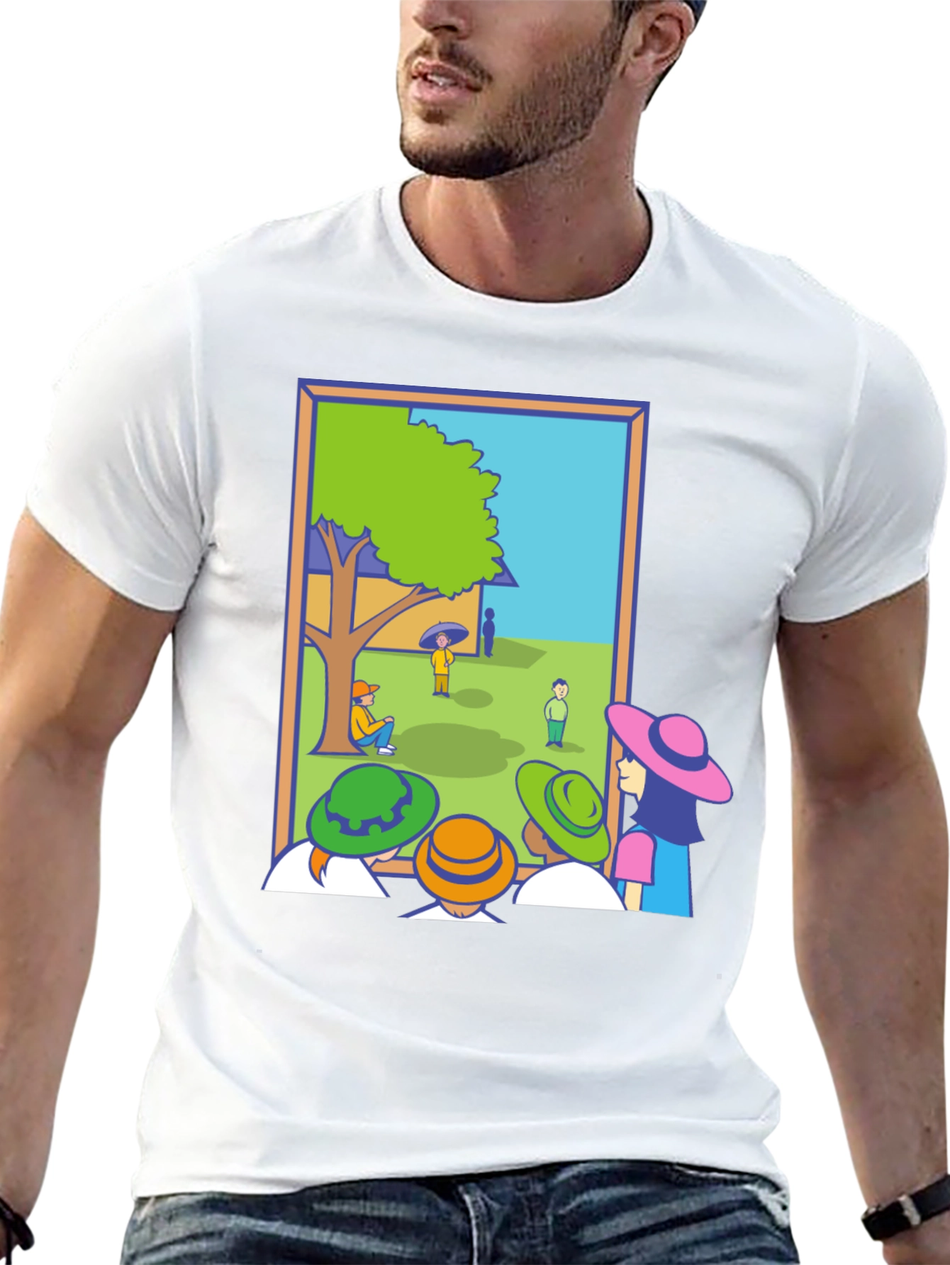 Cartoon Illustration Graphic Tee