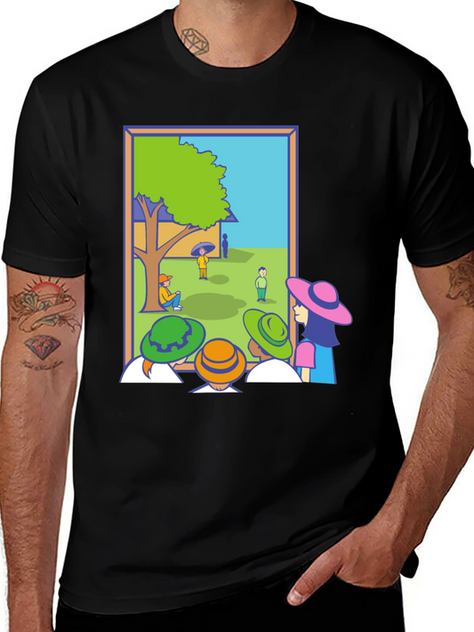 Cartoon Illustration Graphic Tee