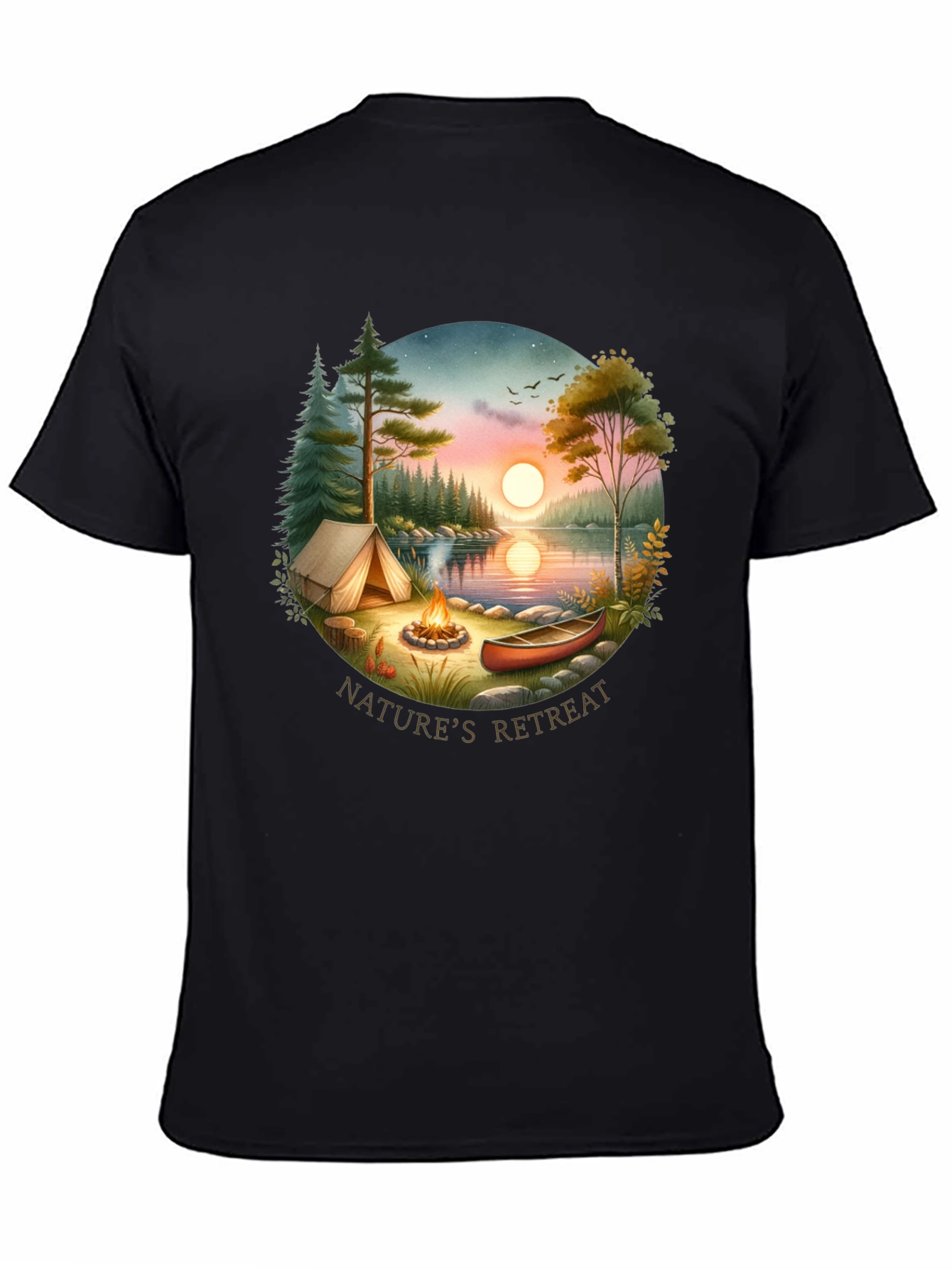Natures Retreat Graphic Tee - Camping Adventure