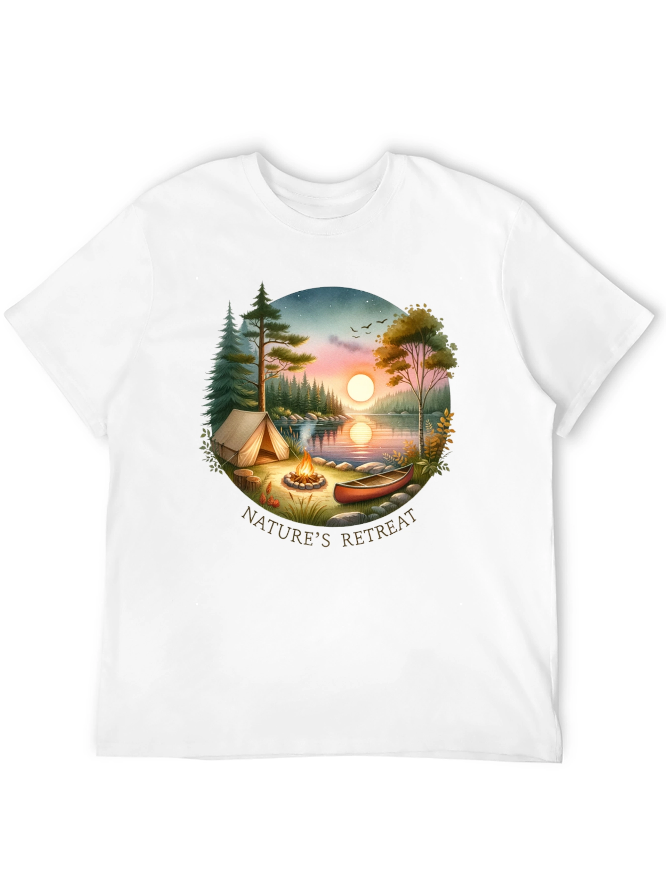Natures Retreat Graphic Tee - Camping Adventure