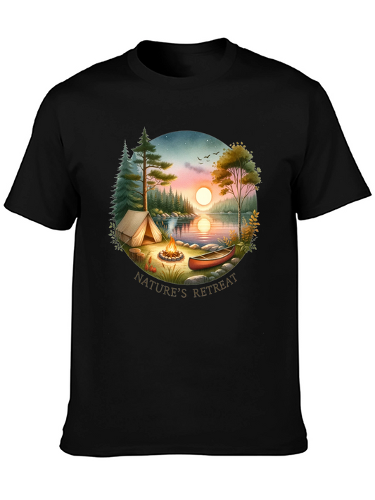 Natures Retreat Graphic Tee - Camping Adventure