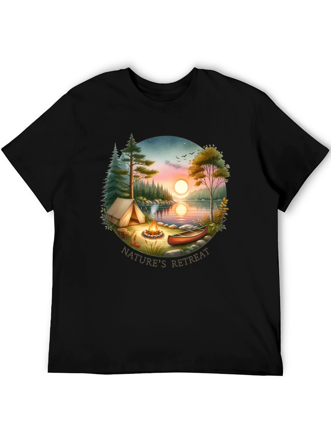 Natures Retreat Graphic Tee - Camping Adventure