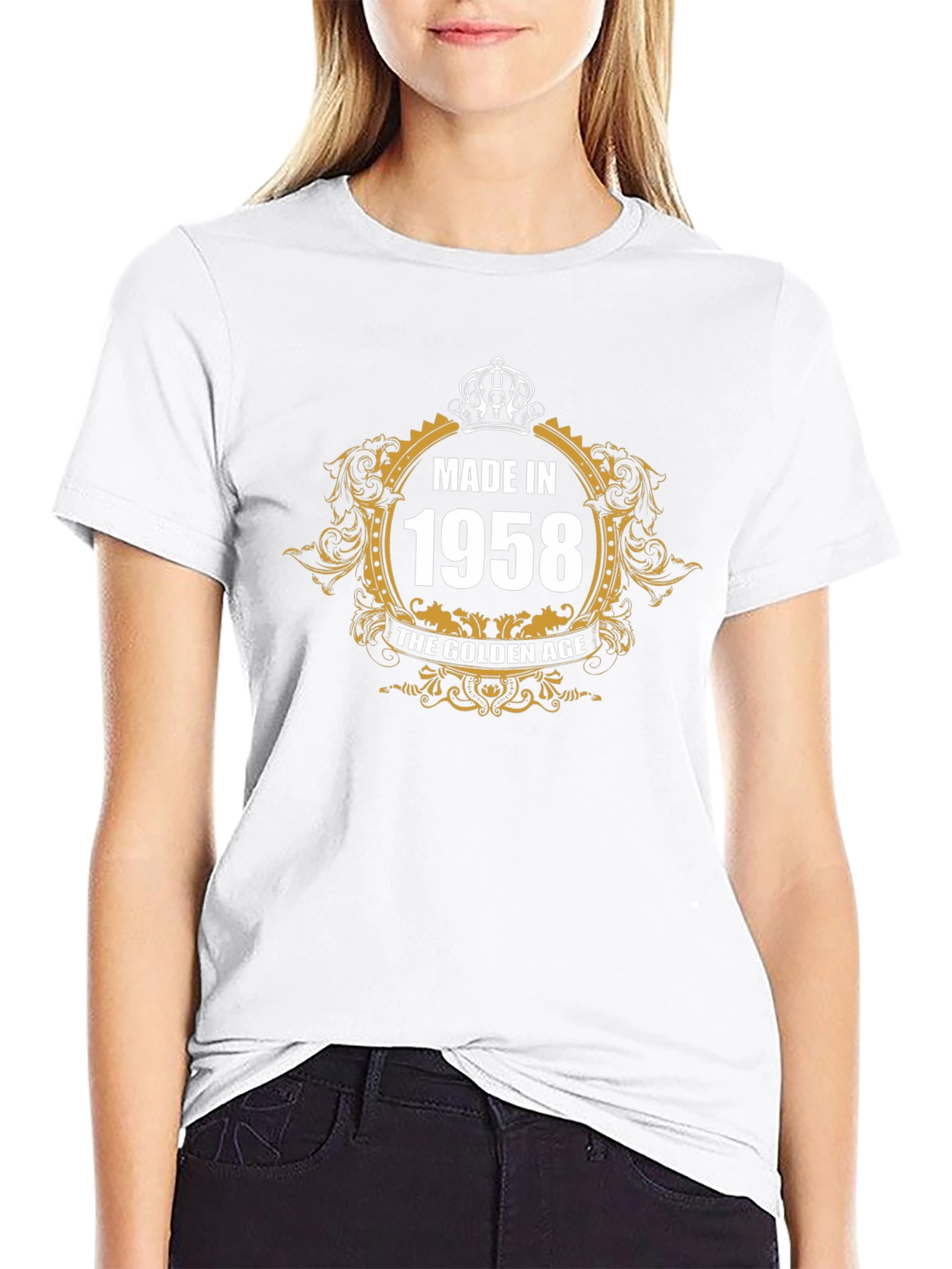 Made in 1958 Golden Age Black T-Shirt