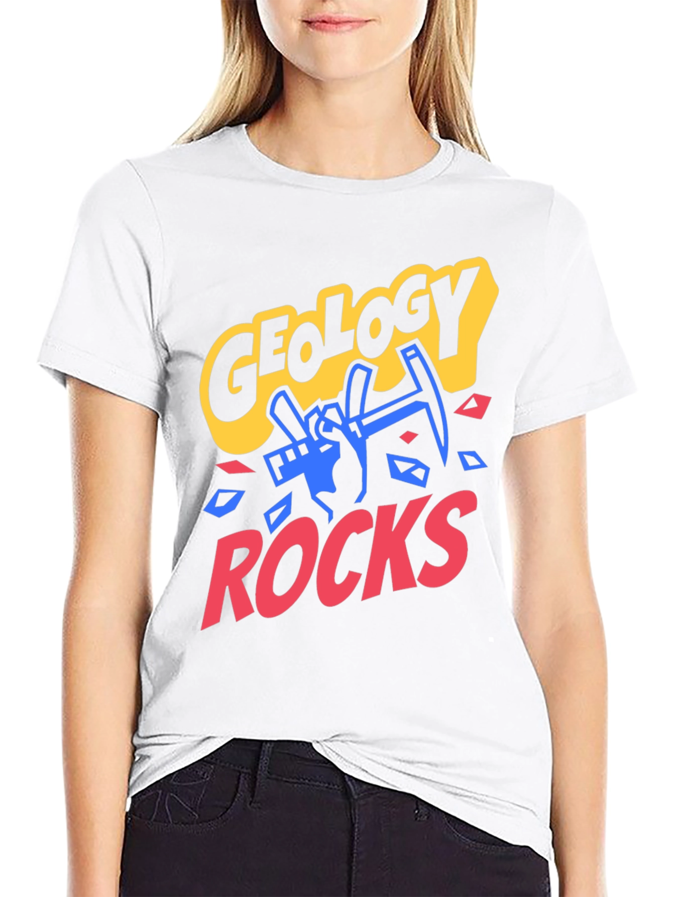 Geology Rocks Graphic Tee - Black Cotton T-Shirt