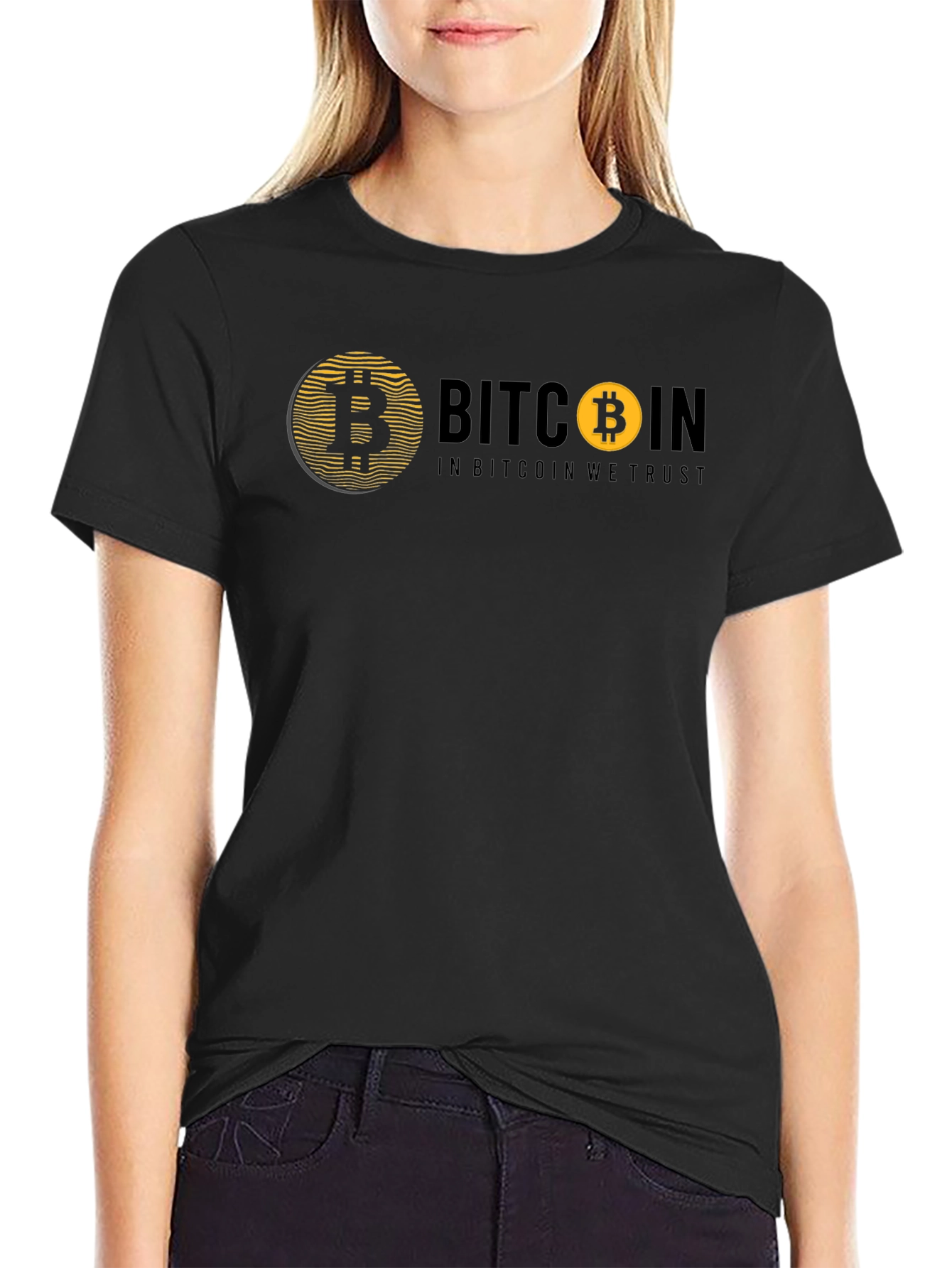 Bitcoin In Bitcoin We Trust Black T-Shirt