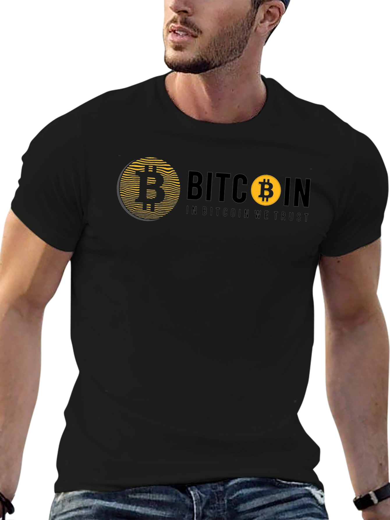 Bitcoin In Bitcoin We Trust Black T-Shirt