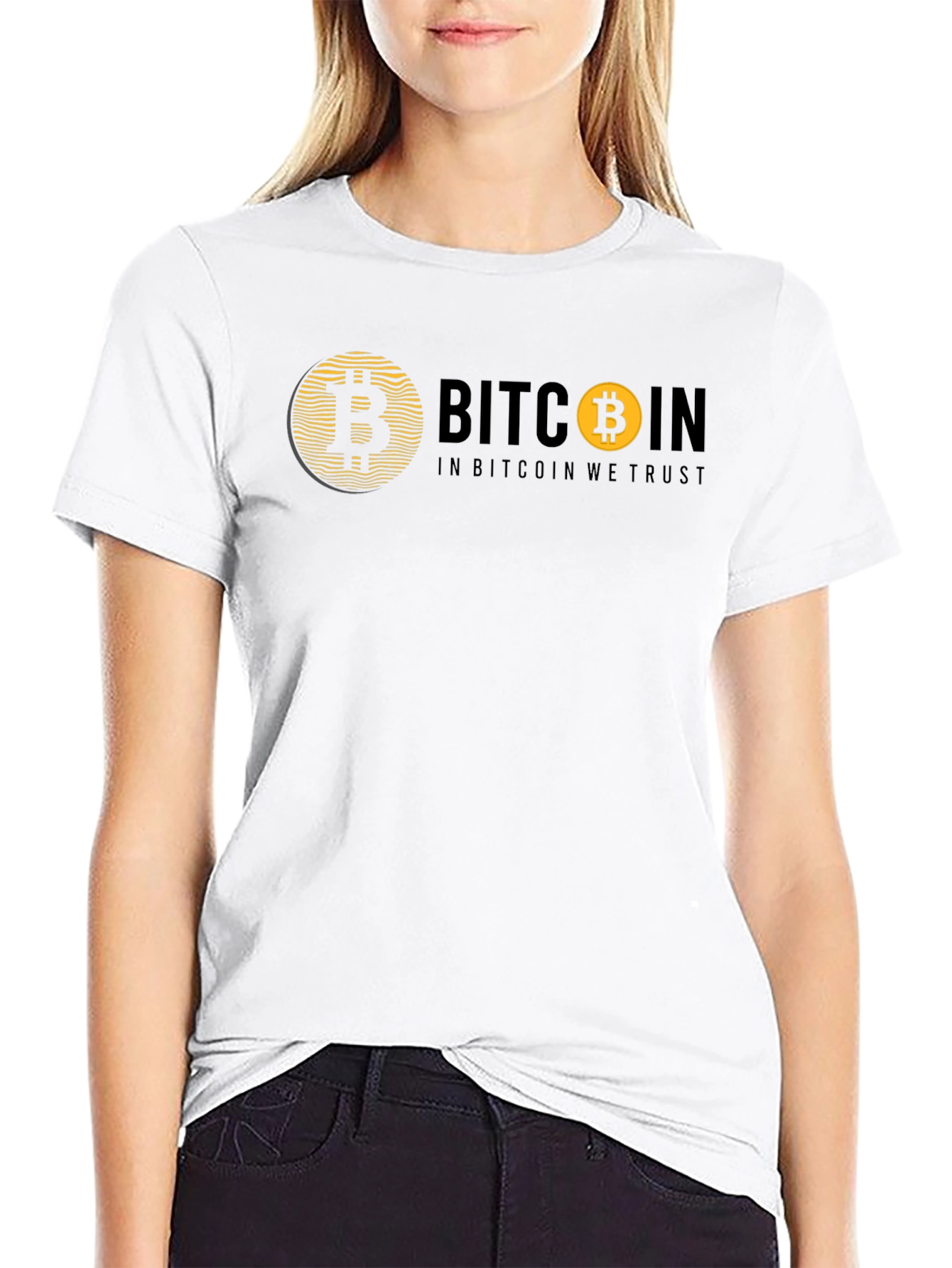 Bitcoin In Bitcoin We Trust Black T-Shirt