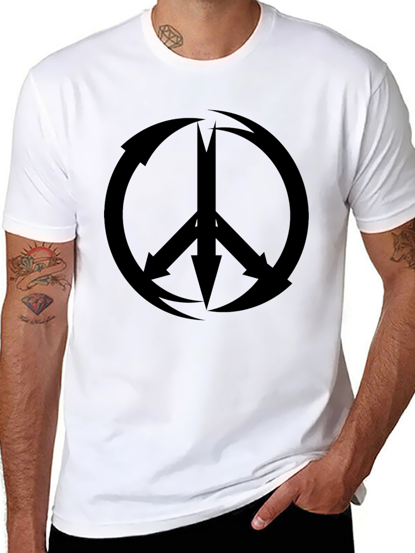 Peace Arrow T-Shirt - Anti-War Protest Tee