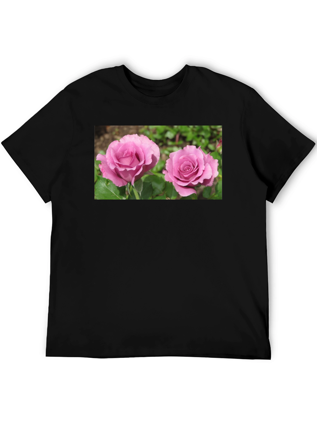 Floral Roses Graphic T-Shirt - Casual Style