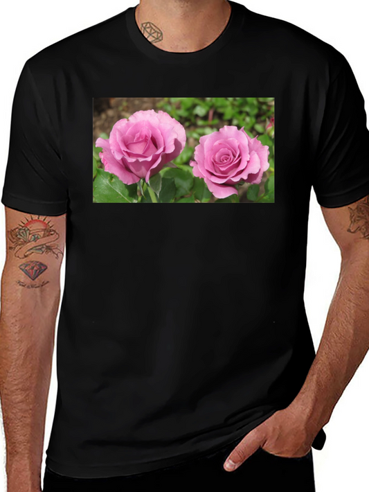 Floral Roses Graphic T-Shirt - Casual Style