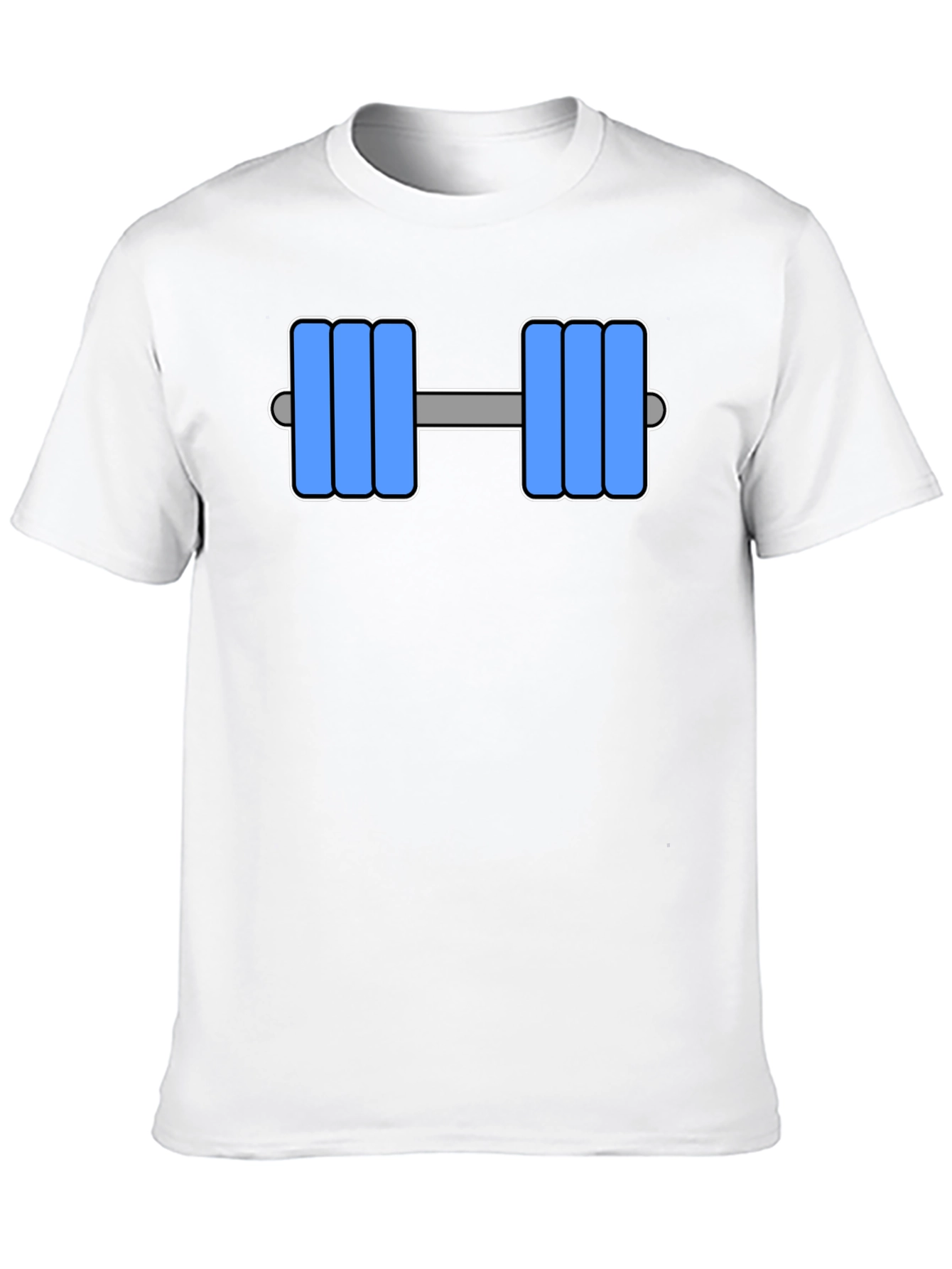 Weightlifting Dumbbell Graphic Black T-Shirt