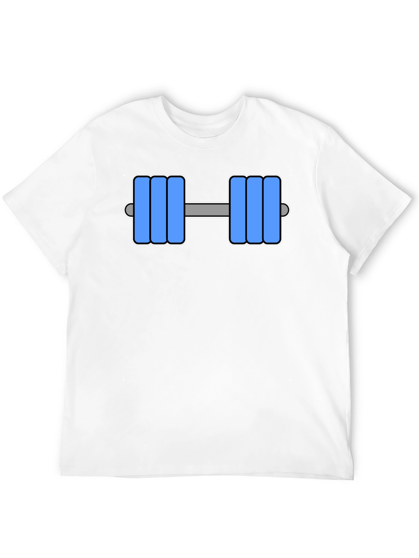 Weightlifting Dumbbell Graphic Black T-Shirt