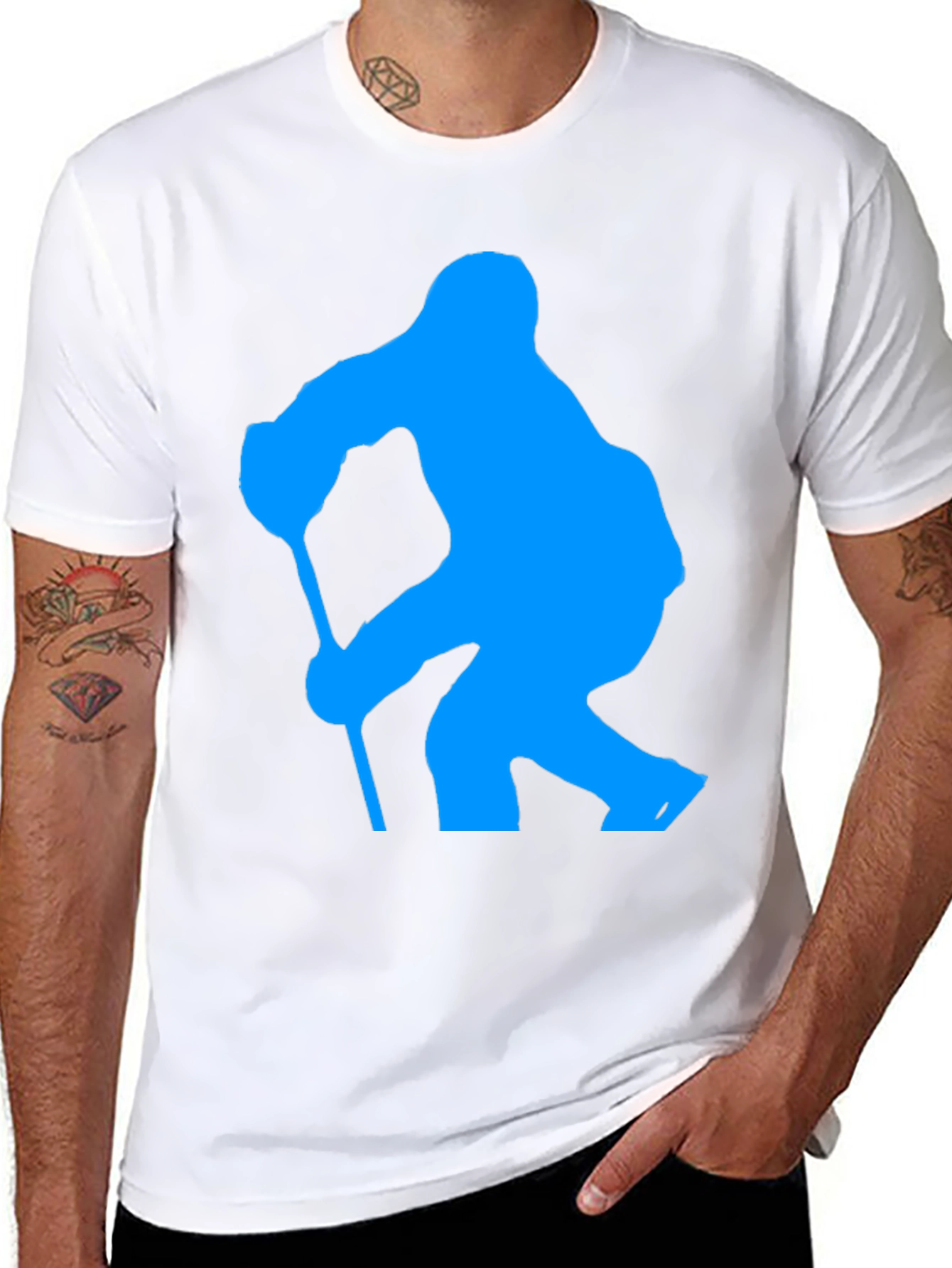 Hockey Player Graphic Tee