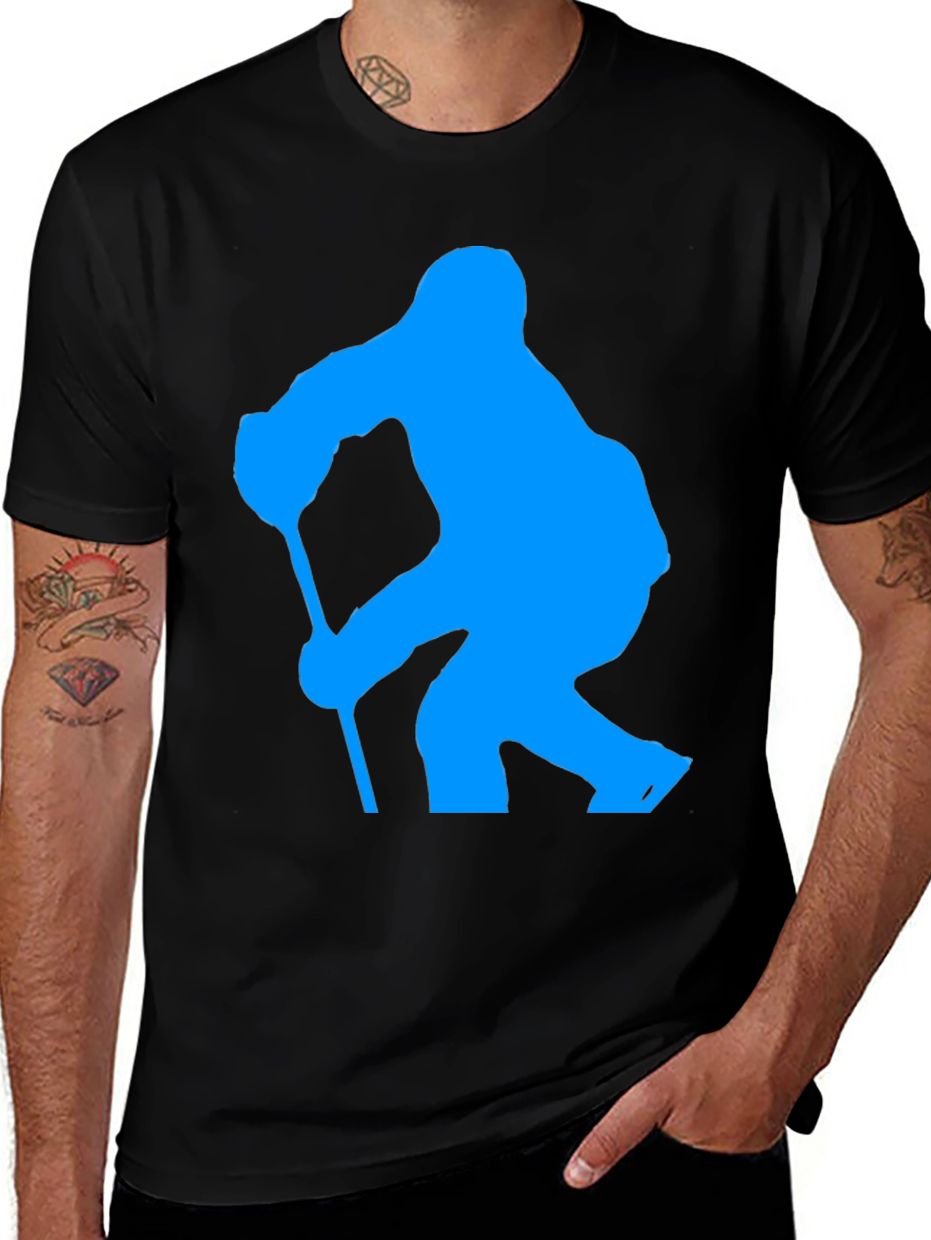 Hockey Player Graphic Tee