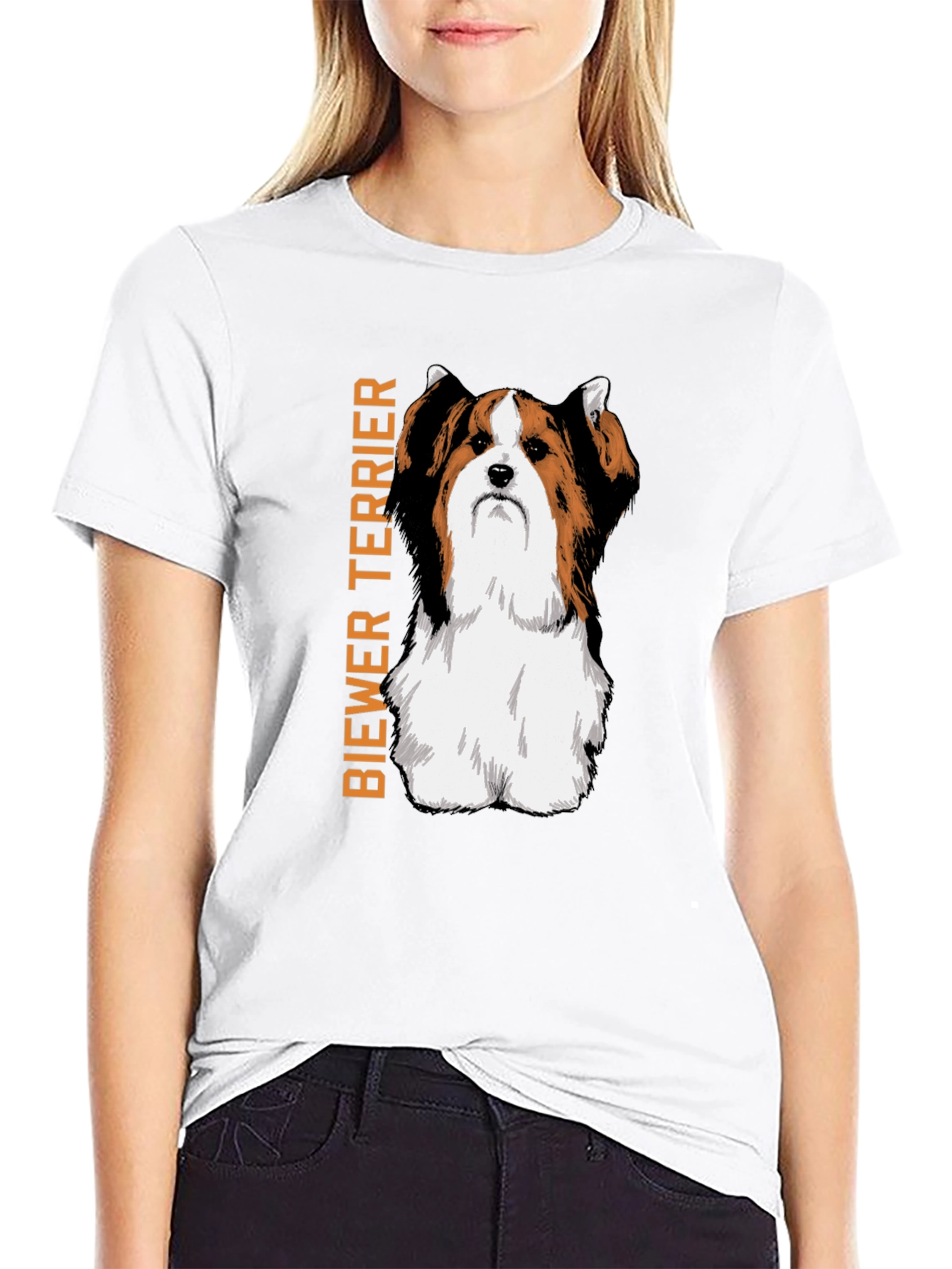 Biewer Terrier Dog Breed Graphic Print T-Shirt