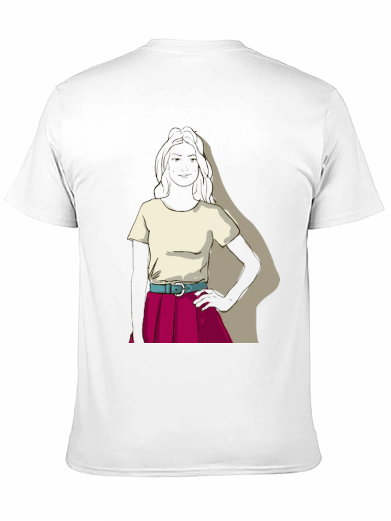 Retro Girl T-Shirt - Unique Graphic Tee