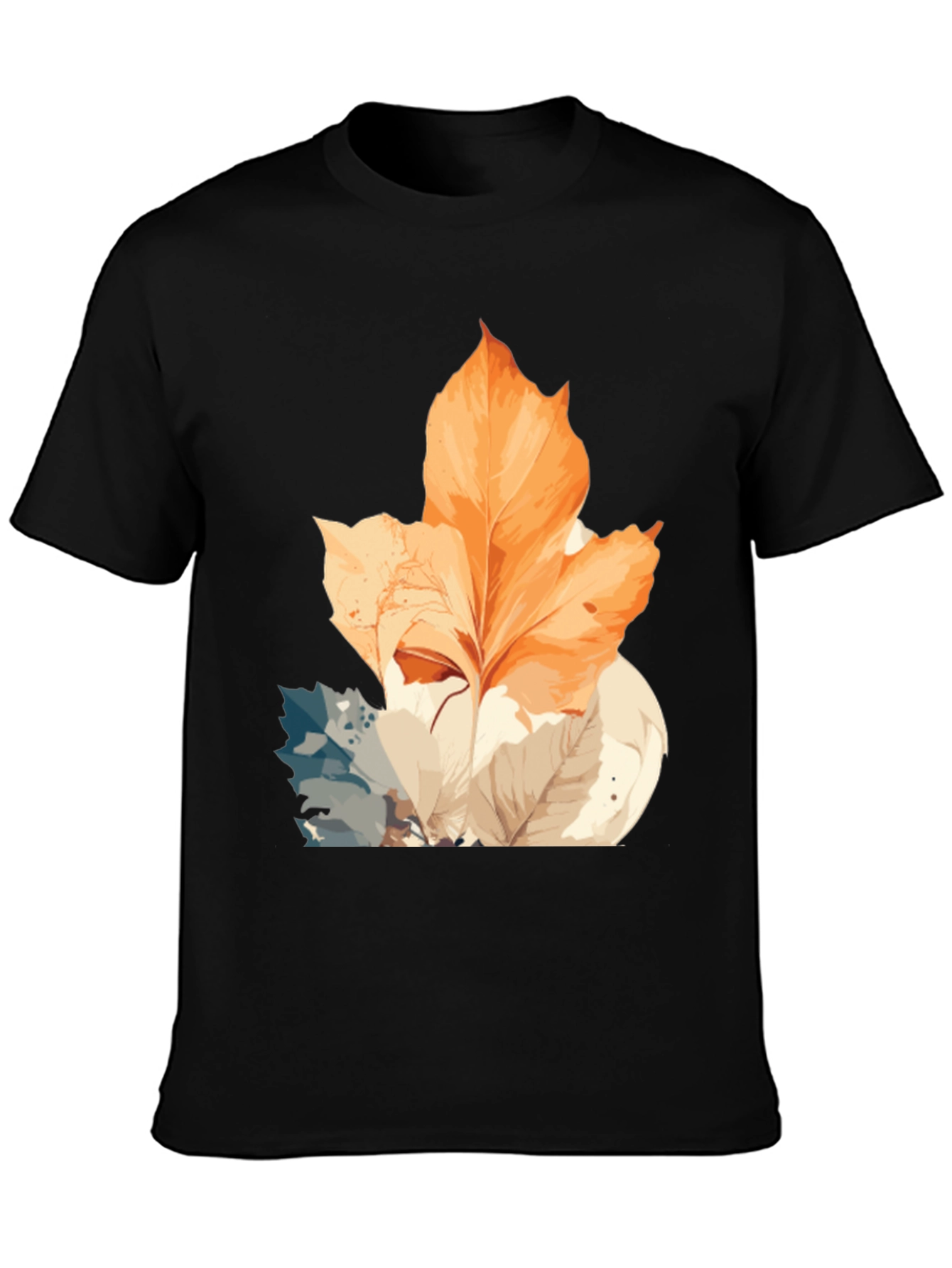 Autumn Leaves Graphic Tee - Stylish Nature Design