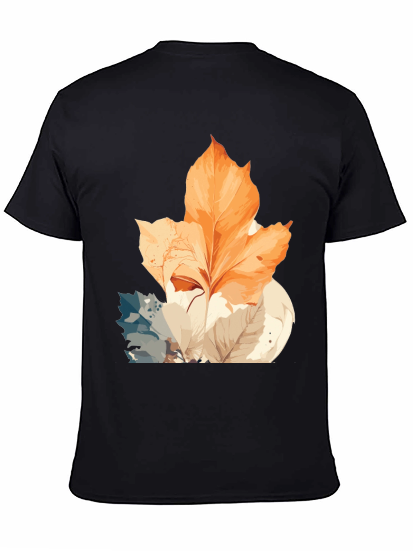 Autumn Leaves Graphic Tee - Stylish Nature Design