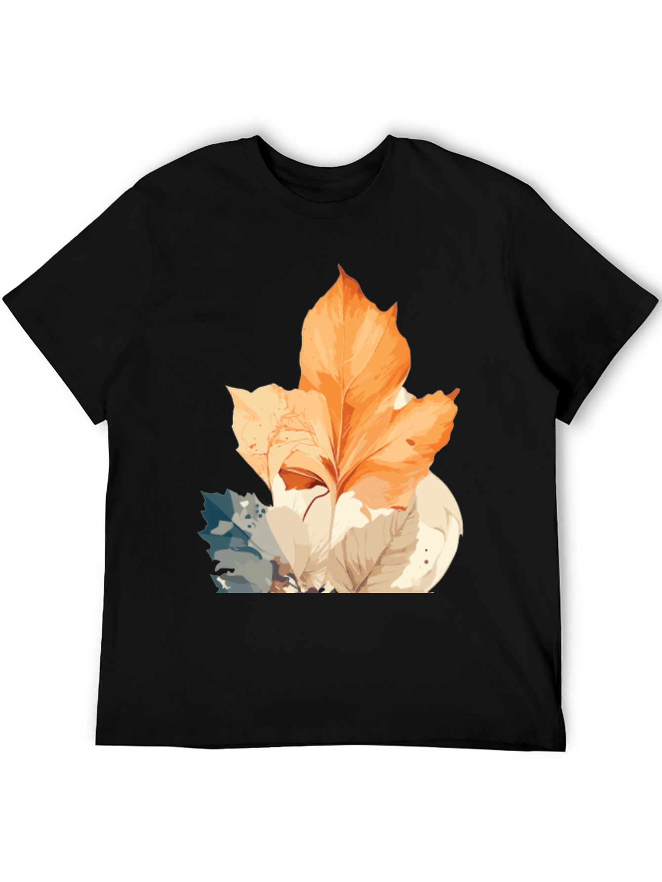 Autumn Leaves Graphic Tee - Stylish Nature Design