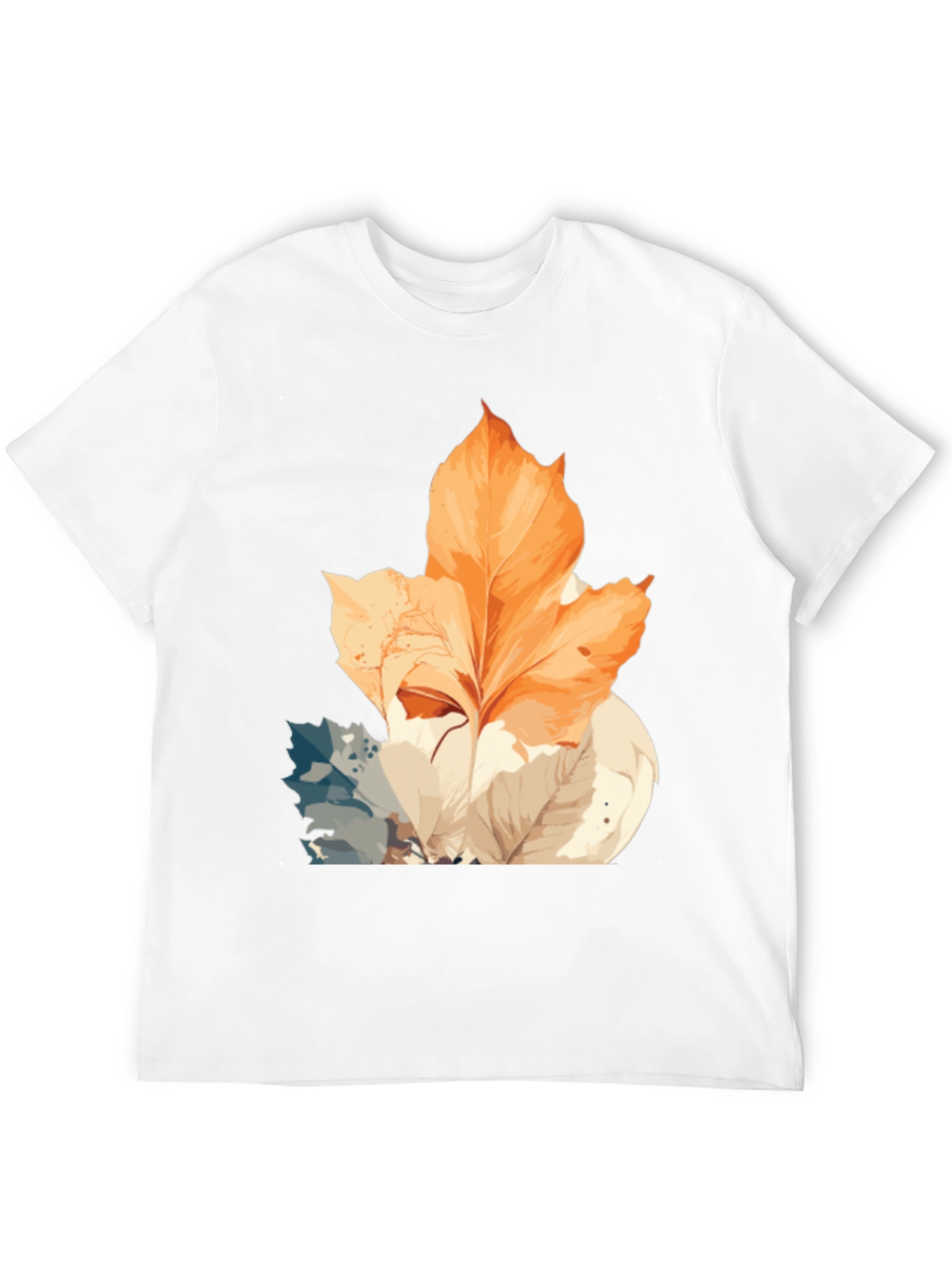 Autumn Leaves Graphic Tee - Stylish Nature Design