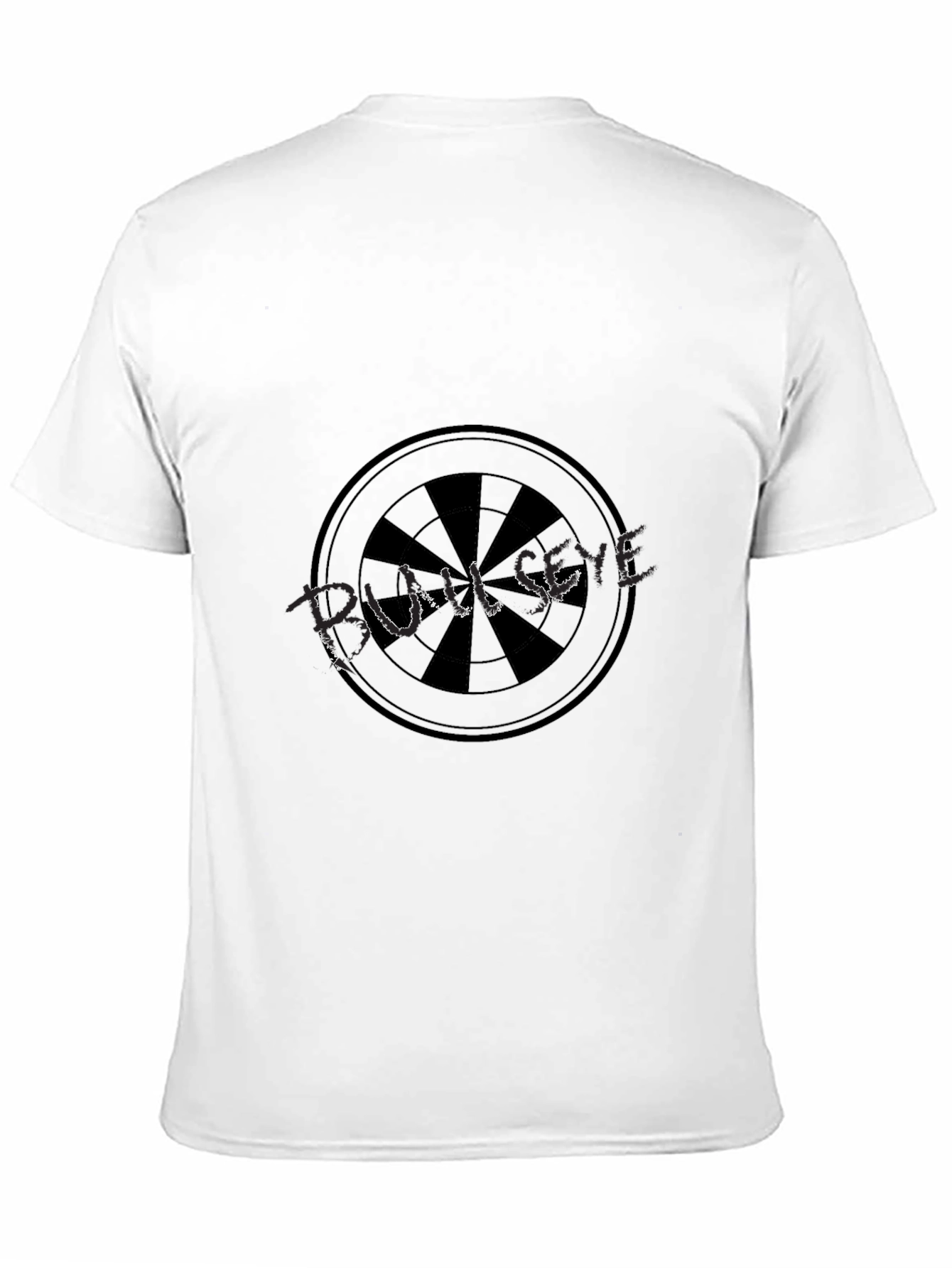 Mens Black Dartboard Graphic Tee