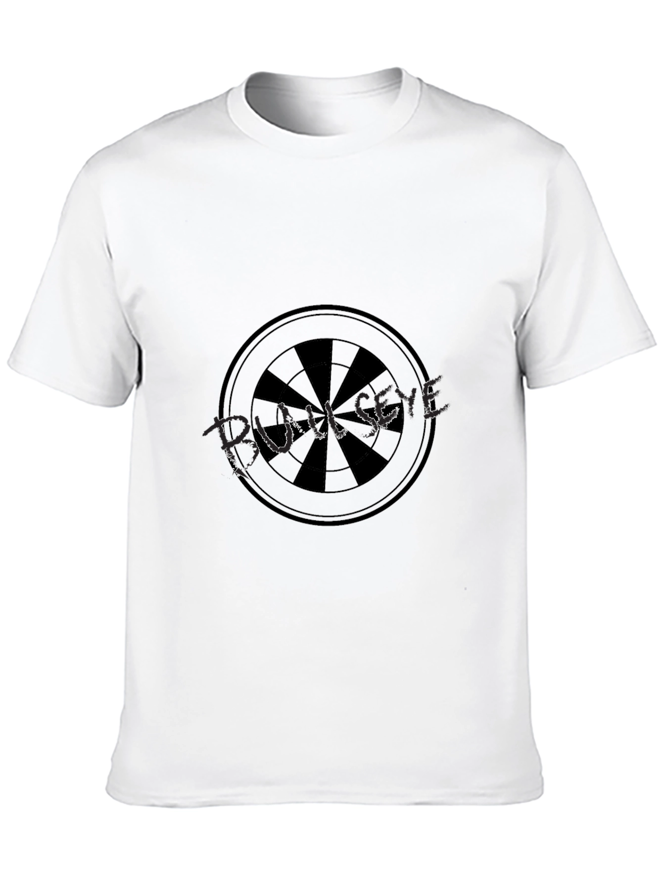 Mens Black Dartboard Graphic Tee