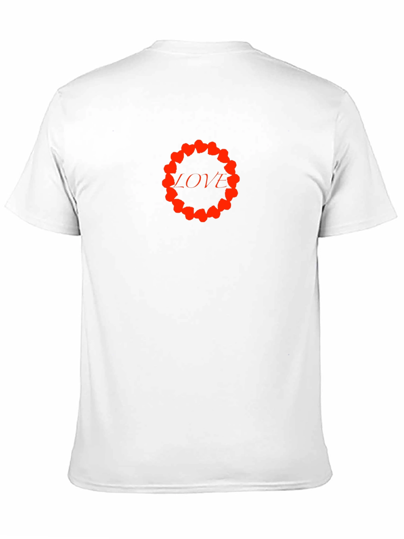 Love Heart Circle Black T-Shirt