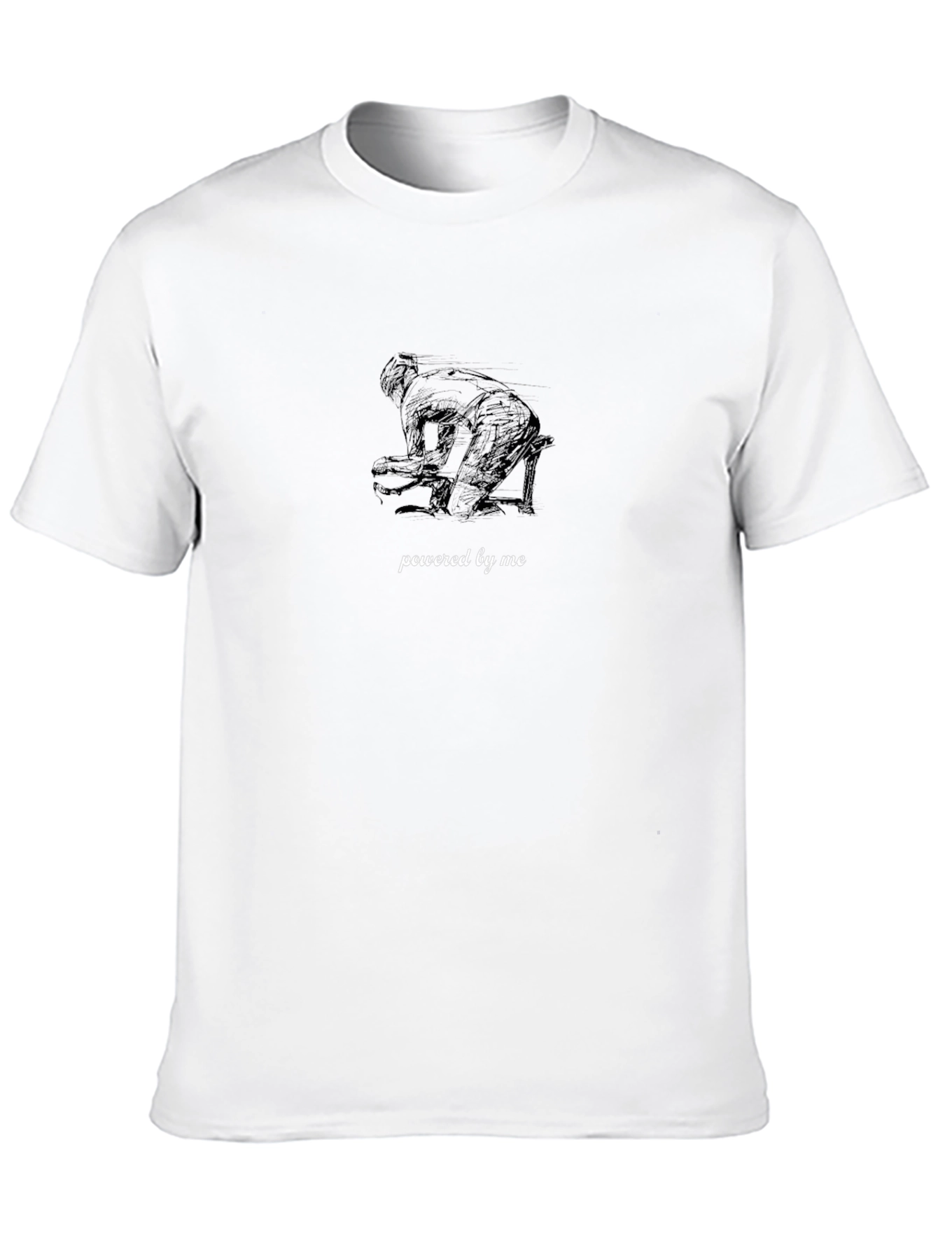 Powered By Me Graphic Tee - Black