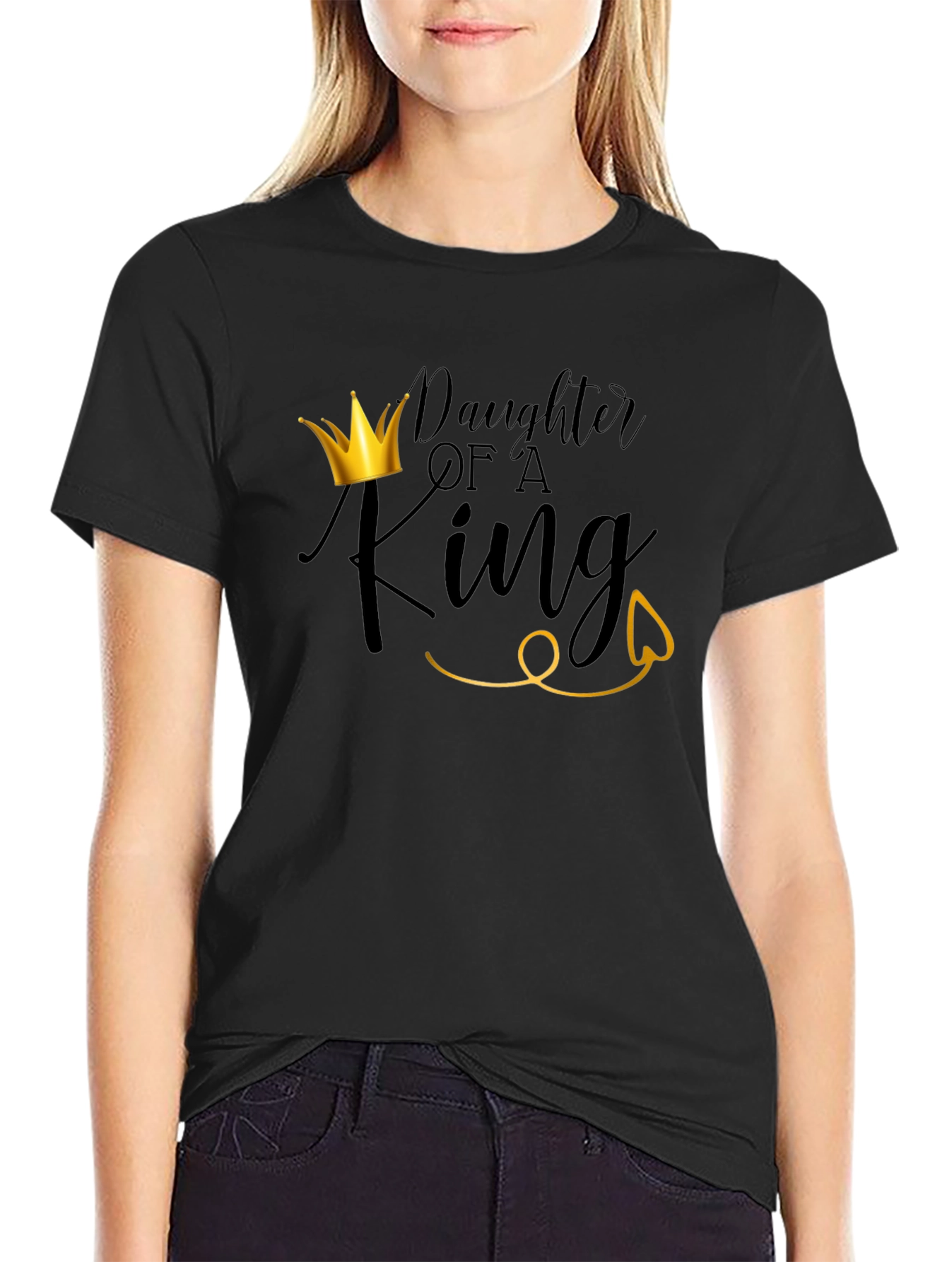 Daughter of a King Black T-Shirt
