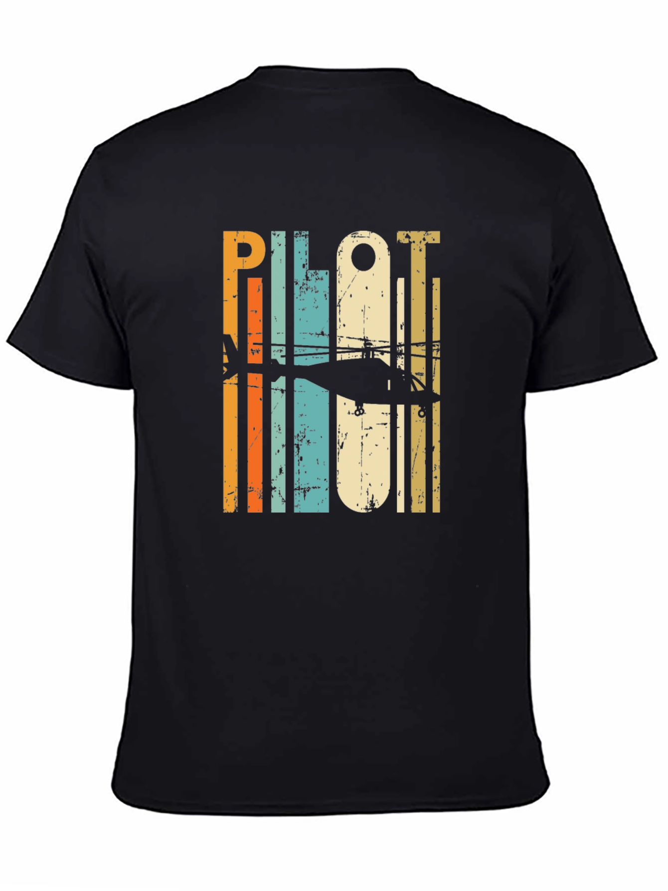 Pilot Helicopter T-Shirt - Retro Design