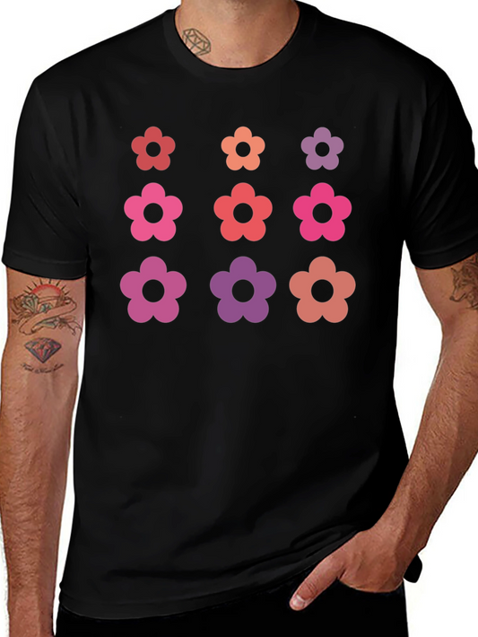 Floral Print Crew Neck T-Shirt