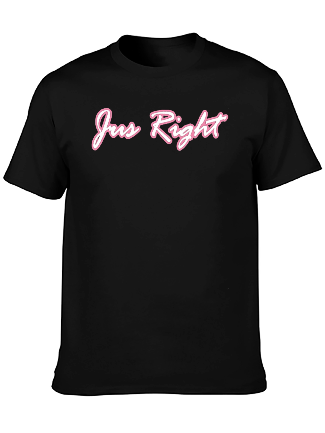 Jus Right Graphic Tee - Black Cotton T-Shirt