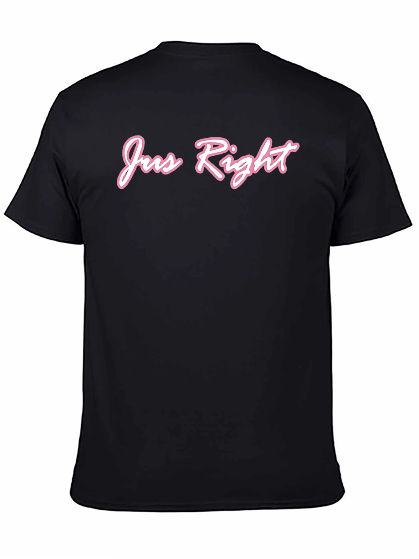 Jus Right Graphic Tee - Black Cotton T-Shirt