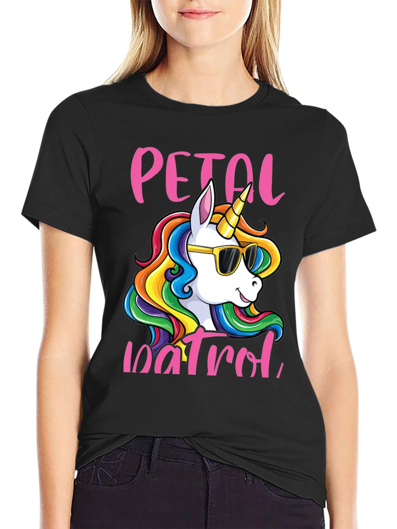 Petal Patrol Unicorn Graphic Tee